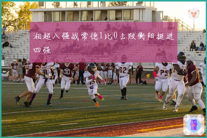 湘超八强战常德1比0击败衡阳挺进四强